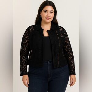SHEIN Black Lace Women's Blazer